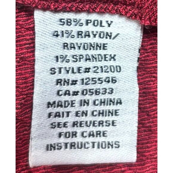 Habitat Clothes To Live In Tunic Size Medium Burgundy Cowl Neck Lagenlook Boho - Picture 10 of 11